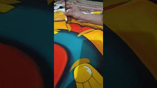 How to use Flat Brush for Acrylic Painting 🎨🖌️ acrylicpainting paintingtips shorts creator [upl. by Ailam367]