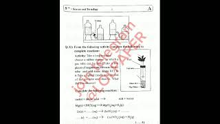 Std 9th science1 exam paper board mh paper [upl. by Narib941]