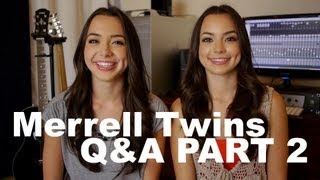 Merrell Twins  QampA Part 2 [upl. by Hullda]