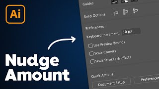 How to Change Keyboard Nudge Increment in Illustrator [upl. by Yenahteb]