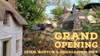 LRampH Railway Grand Opening – October 2023 – 16mm GScale Live Steam Garden Railway [upl. by Arrad]