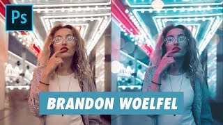 1 Retouche photo à la manière de BRANDON WOELFEL [upl. by Bick]