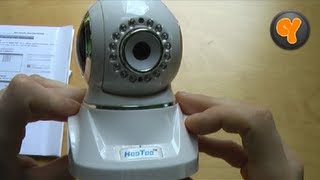 UnboxingFirst Look HooToo HTIP210F Wireless IPKamera  WLAN WiFi H264 Camera [upl. by Tiffani]