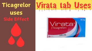 VIrata tab Uses  Ticagrelor Uses in hindiurdu [upl. by Mildrid215]