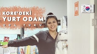 GÜNEY KOREDEKİ YURT ODAM  ODA TURU [upl. by Kelcie]