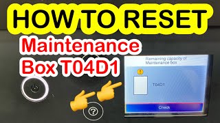 HOW TO RESET MAINTENANCE BOX T04D1 EPSON L6170 L6160 L6190 L6260 L6270 L14150 M2140 M3170 [upl. by Gamali]