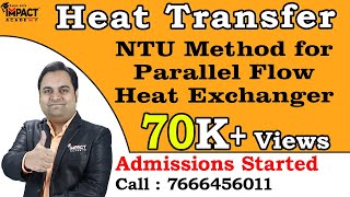 NTU Method for Parallel Flow Heat Exchanger  Heat Transfer  zafarsir freeengineeringcourses [upl. by Poulter76]