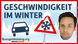 Geschwindigkeitsüberschreitung im Winter Achtung das kann teuer werden ⛄ [upl. by Hyacinthia]