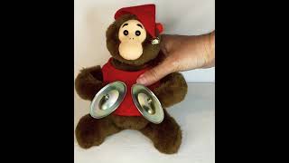 Vintage 70s Clapping Cymbals Monkey Chimp Toy Monkey [upl. by Tilagram284]