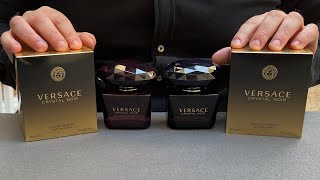 Fake vs Real Versace Crystal Noir EDP Perfume 90 ml [upl. by Agnot]