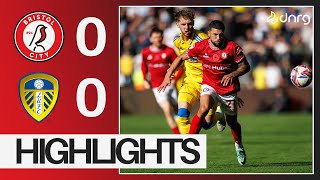 Bristol City 00 Leeds United  Highlights [upl. by Spatz]