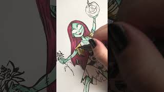 The Favorite RAG DOLL  Drawlloween Day 27 “Doll” Drawing Sally from Nightmare Before Christmas [upl. by Pacorro]