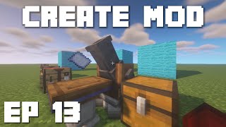 Minecraft Create Mod Tutorial  How to Use Schematics and Schematicannon Ep 13 [upl. by Darb]