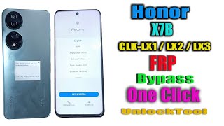 Honor CLKLX2 FRP Bypass  Honor X7B CLKLX1  LX2  LX3 Frp Unlocktool Google account Bypass [upl. by Deena]