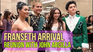 FRANSETH ARRIVAL  REUNION WITH JOHN ARCILLA  STAR MAGICAL CHRISTMAS 2023 [upl. by Selmore]