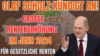 Olaf Scholz’ neue Pläne enthüllt Wesentliche Änderungen bei den Rentenprogrammen [upl. by Genni169]