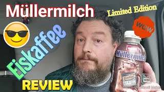 Müllermilch Limited Edition a la Eiskaffee Review und Test [upl. by Marciano]