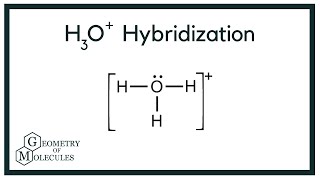 H3O Hydronium Ion Hybridization Explanation [upl. by Letnuahc716]