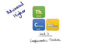 Advanced Higher Chemistry  Complexometric Titration Calculations [upl. by Ynitsed]