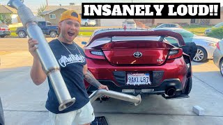 2022 TOYOTA GR86BRZ EXHAUST INSTALL [upl. by Petuu926]