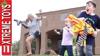 Babysitter Part 2 Ethan And Cole Nerf Wildness with Aunt Jenna Remastered [upl. by Eniluj]