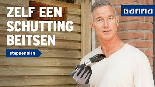 Schutting beitsen  Buitenklussen  GAMMA [upl. by Olen]