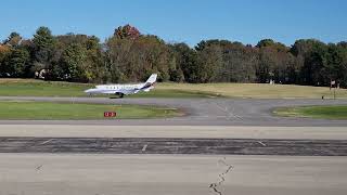 Netjets 686QS departing Blacksburg [upl. by Genevra]