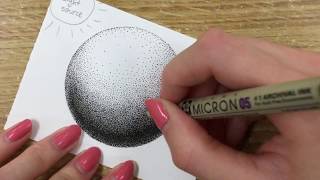 How to Draw Using Dots Stippling Tutorial  for Beginners [upl. by Yob]