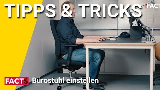 Bürostuhl einstellen richtige Ergonomie am Arbeitsplatz [upl. by Stulin]