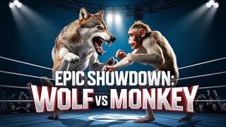 Wolf Vs Monkey boxing  Who will win [upl. by Evette]