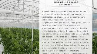 Quelle serre tunnel acheter pour une production agricole [upl. by Chilton407]