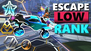 10 SIMPLE Tips to ESCAPE Low Ranks in Rocket League  PlatGoldSilver [upl. by Tichonn]