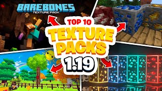 ✨ TOP 10 TEXTURE PACKS para MINECRAFT 119  1192 JAVA y BEDROCK ⭐ PAQUETE DE TEXTURAS 119 [upl. by Wertheimer305]