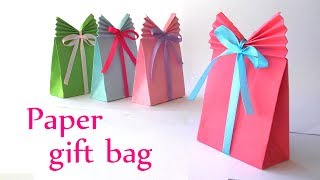 DIY crafts Paper GIFT BAG Easy  Innova Crafts [upl. by Marb862]