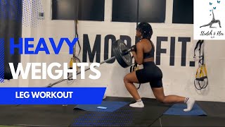 Heavy Weights Quads Glutes And Hamstrings  Leg Day [upl. by Cramer868]