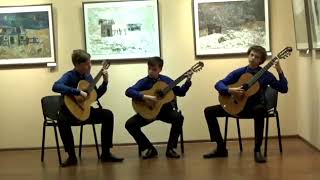 SHOLOM SECUNDA  BAY MIR BISTU SHEYN ARR ALEXANDER VINITSKY FOR GUITAR TRIO [upl. by Ahsikam]