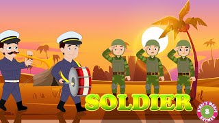 Army Day 2024  Soldier Song for kids  Community Helpers Song by Bindis Music amp Rhymes [upl. by De]