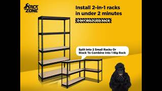 Install a 2in1 Boltless Rack in ONLY 2 MINUTES [upl. by Airyk]