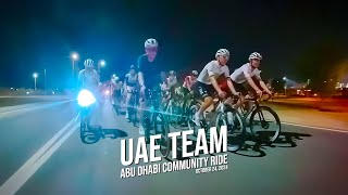 Ride with Tadej Pogačar and the UAE Team  Abu Dhabi October 24 2024 [upl. by Hermon]