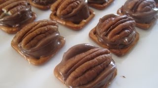 NUTTY CARAMEL PRETZEL SNACKS  PRETZEL SNACK RECIPE [upl. by Noryv]