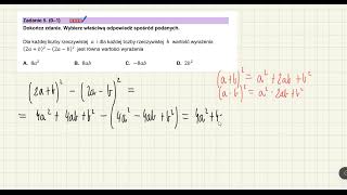 Wzory skróconego mnożenia matura [upl. by Ayikaz]