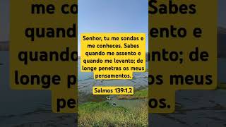 Senhor tu me sondas e me conheces Sabes quando me assento e quando me levanto  Salmos 13912 [upl. by Lippold]