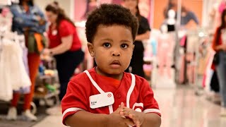 Meet the 1 year old who works in Target [upl. by Airdnola]