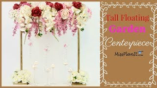 DIY Tall Floating Garden Wedding Centerpiece  Vintage Wedding  DIY Tutorial [upl. by Entruoc]