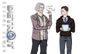 Connors Cool Tricks  Autumnpaper Comic Snippets  Detroit Become Human Comic Dub [upl. by Nibaj]