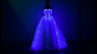 Elegant fiber optic dress for the party [upl. by Adnov]