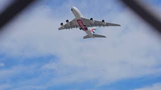 A380 Emirates take off from 35L in Milan Malpensa [upl. by Peri]