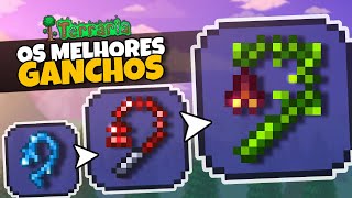 Como conseguir TODOS os GANCHOS INICIAIS do Terraria PréHardmode [upl. by Fital]