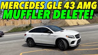 Mercedes GLE 43 AMG 30L Twin Turbo V6 w MUFFLER DELETE [upl. by Savadove]