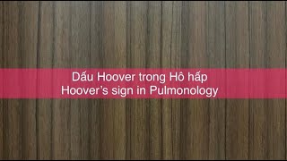 Dấu Hoover  Hoovers sign  Signe de Hoover [upl. by Underwood]